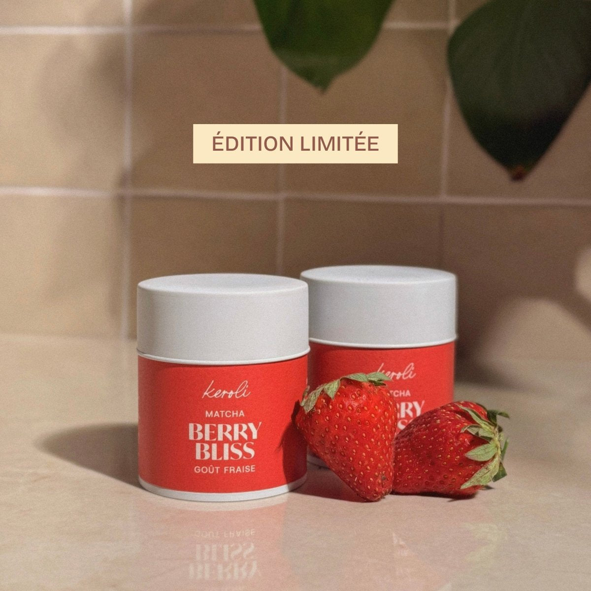 BERRY BLISS - Matcha Saveur Fraise 40g - KEROLI MATCHA