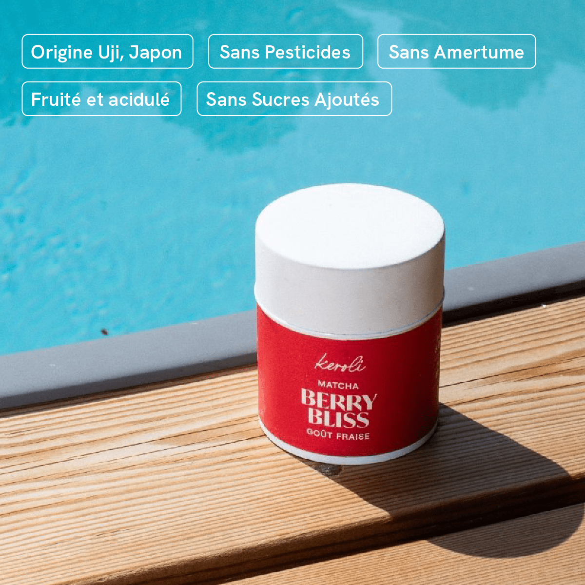 BERRY BLISS - Matcha Saveur Fraise - KEROLI MATCHA