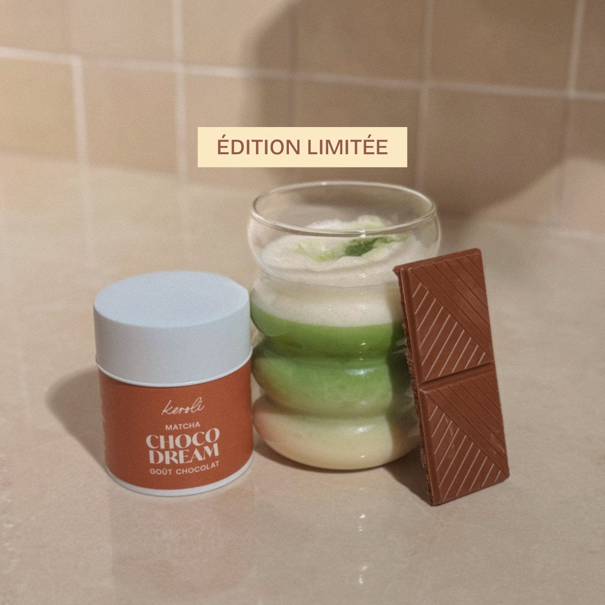 CHOCO DREAM - Matcha Saveur Chocolat 40g - KEROLI MATCHA