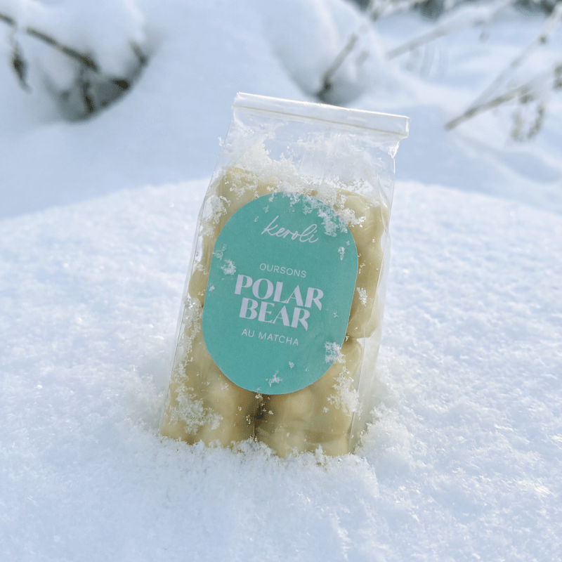 POLAR BEAR - 8 Oursons chocolat blanc & matcha - KEROLI MATCHA